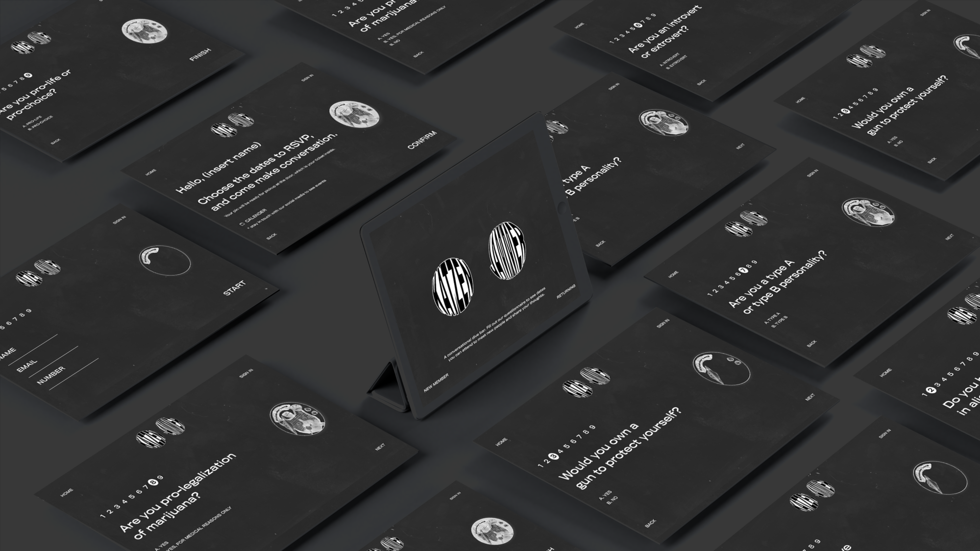 iPad Mockup Dark